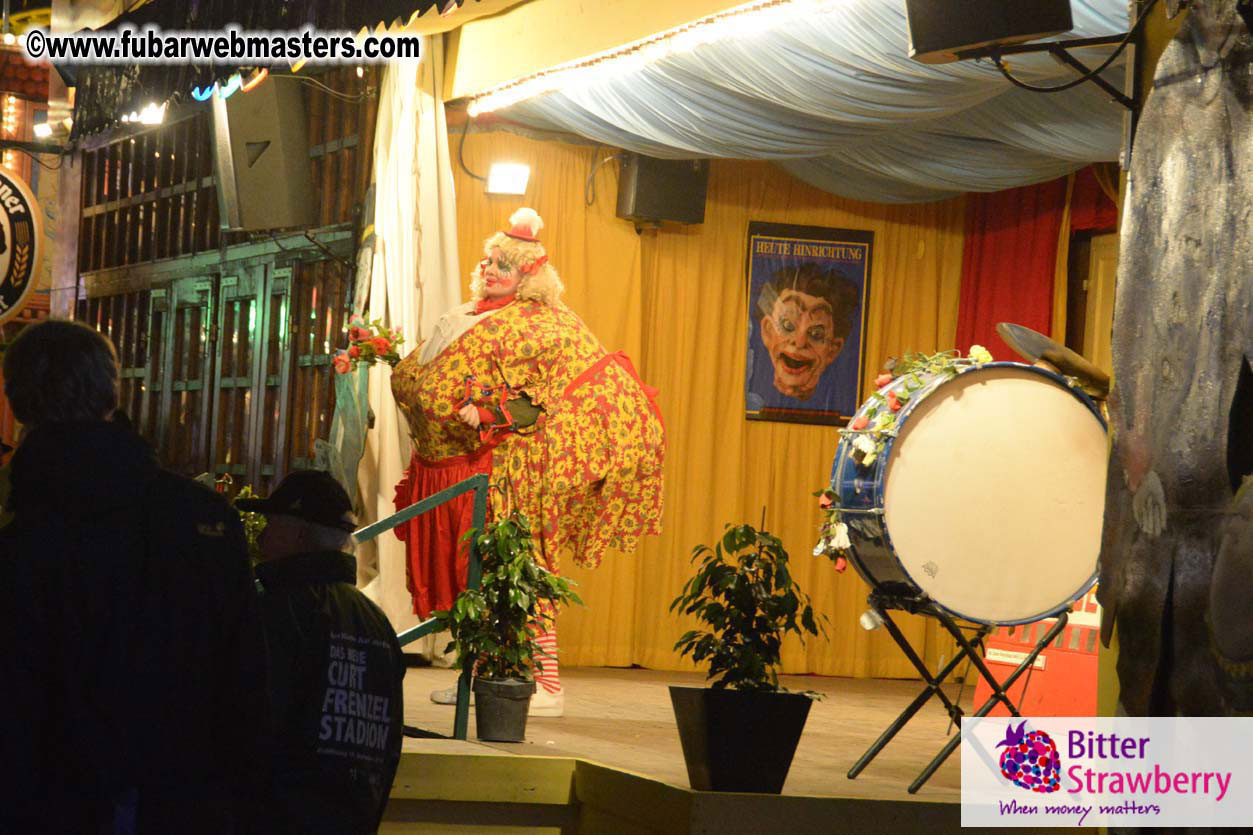 Beer tent seating in the legendary Hacker Festzelt