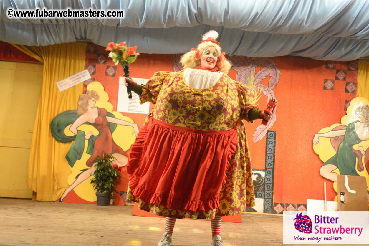 Beer tent seating in the legendary Hacker Festzelt
