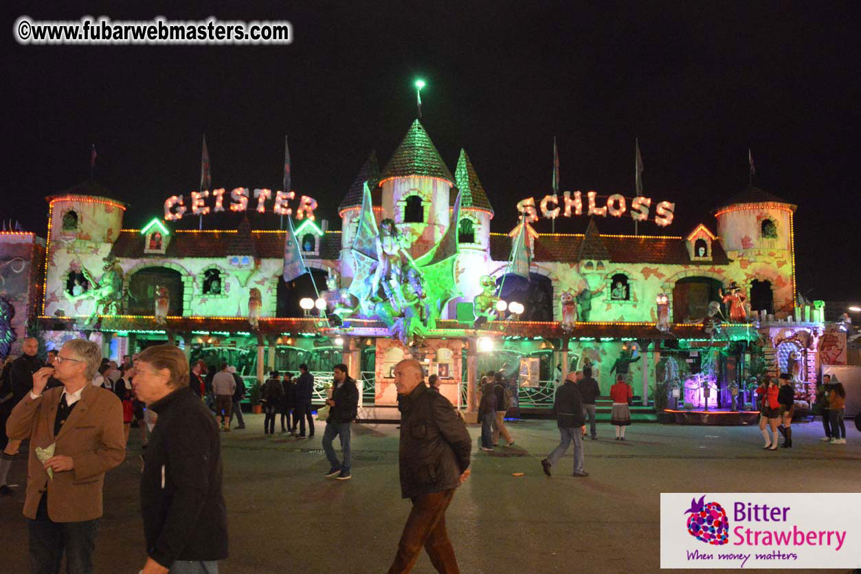 Beer tent seating in the legendary Hacker Festzelt