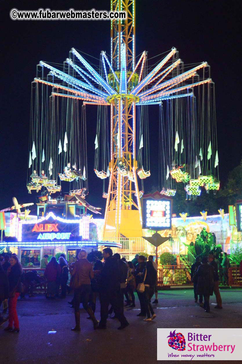 Beer tent seating in the legendary Hacker Festzelt