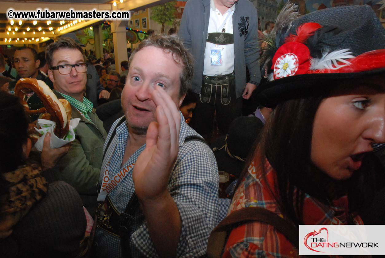 Beer tent seating in the legendary Hacker Festzelt