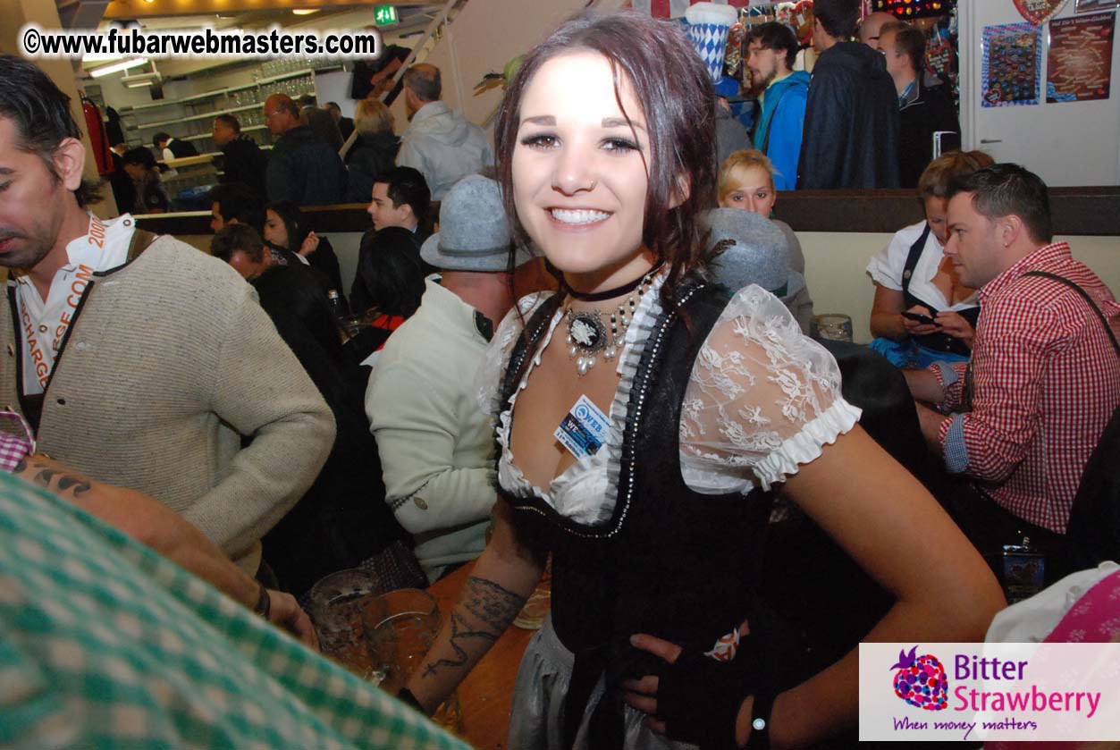 Beer tent seating in the legendary Hacker Festzelt