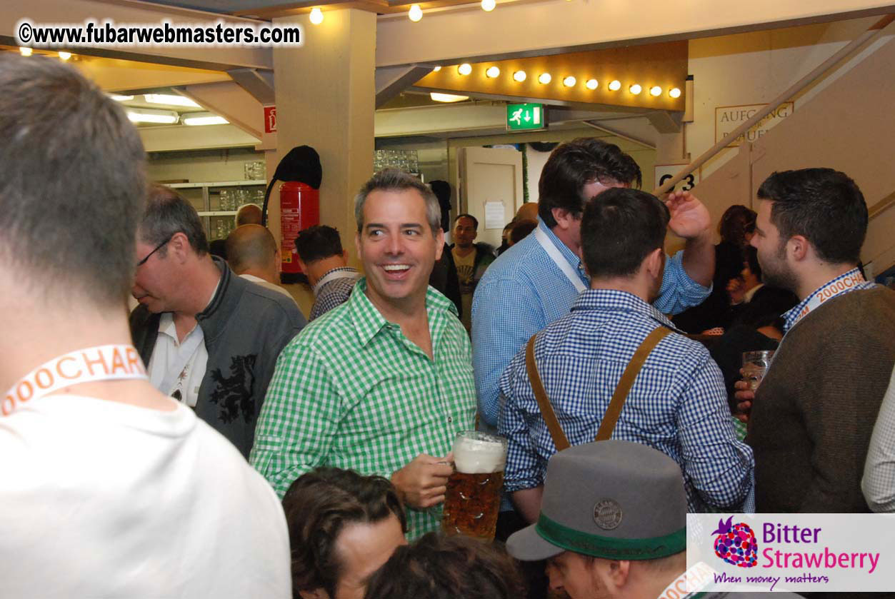 Beer tent seating in the legendary Hacker Festzelt