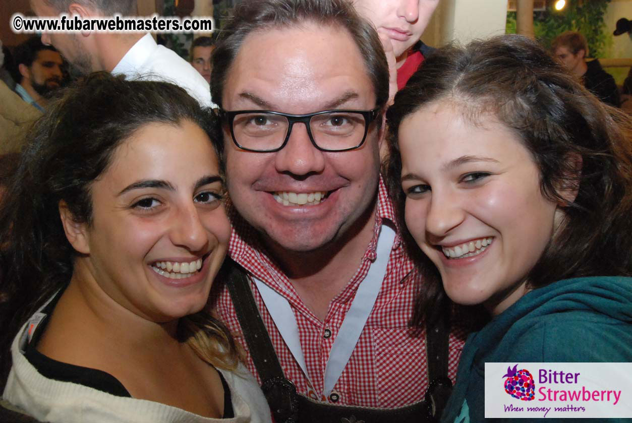 Beer tent seating in the legendary Hacker Festzelt