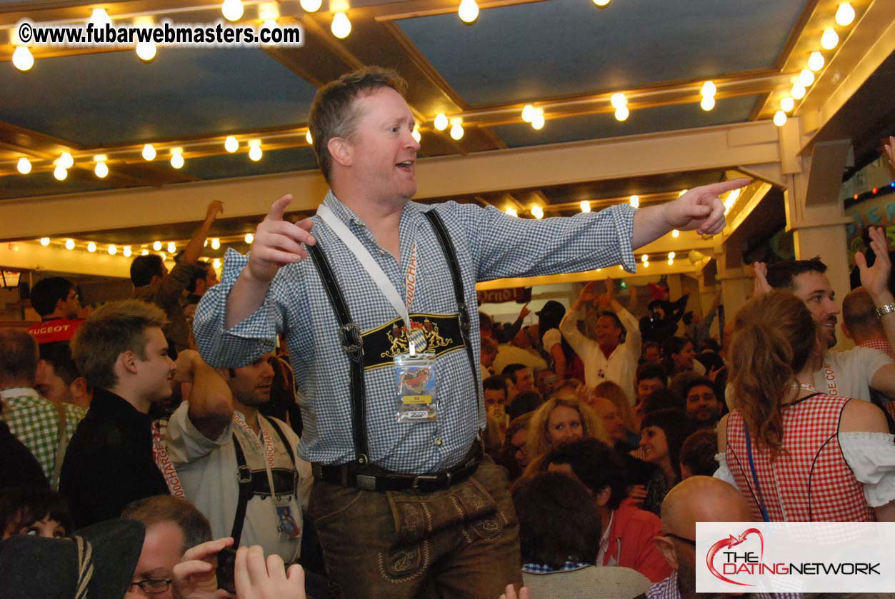 Beer tent seating in the legendary Hacker Festzelt