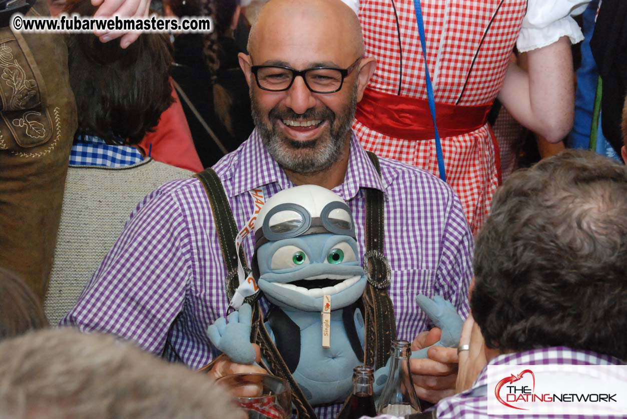 Beer tent seating in the legendary Hacker Festzelt