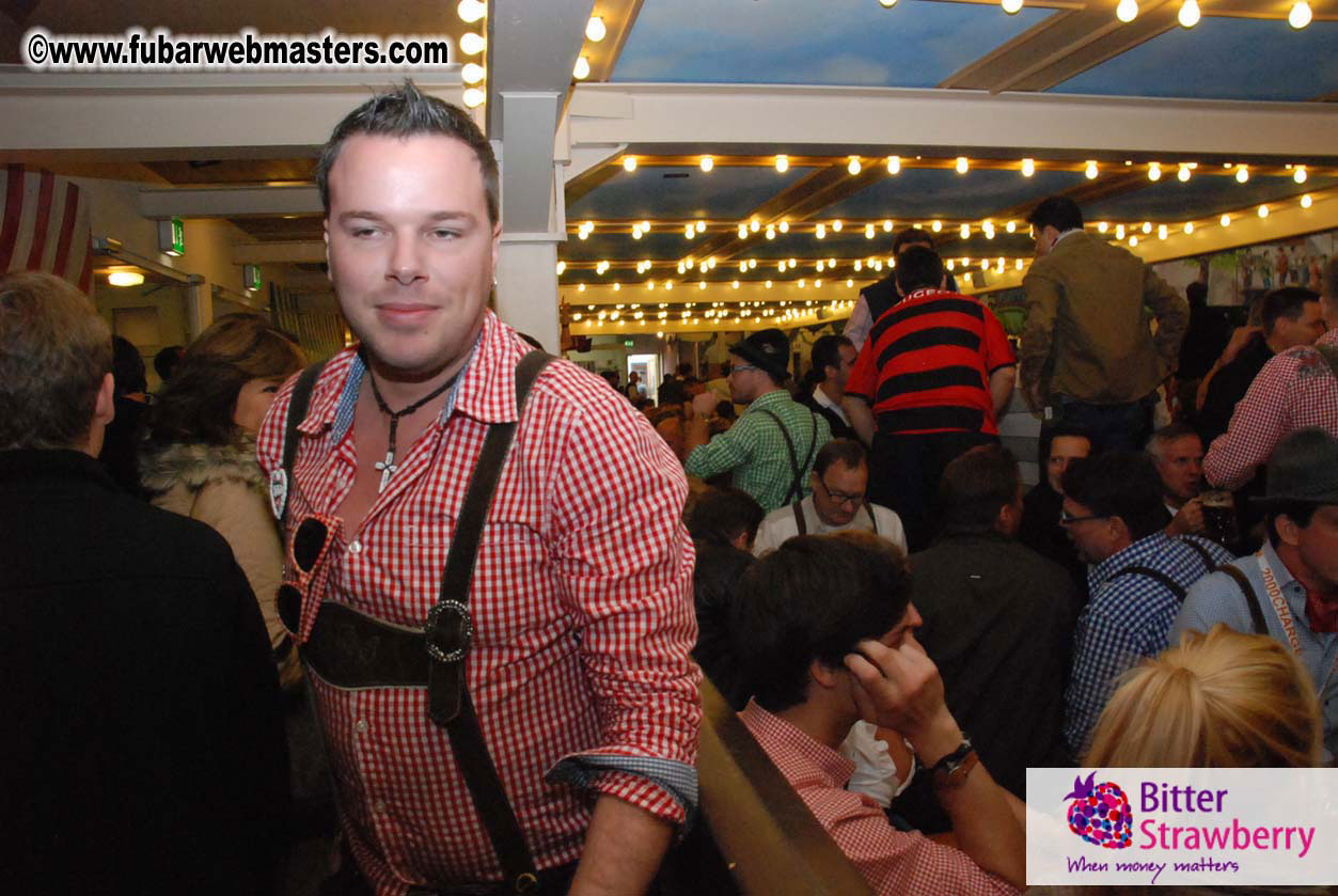 Beer tent seating in the legendary Hacker Festzelt