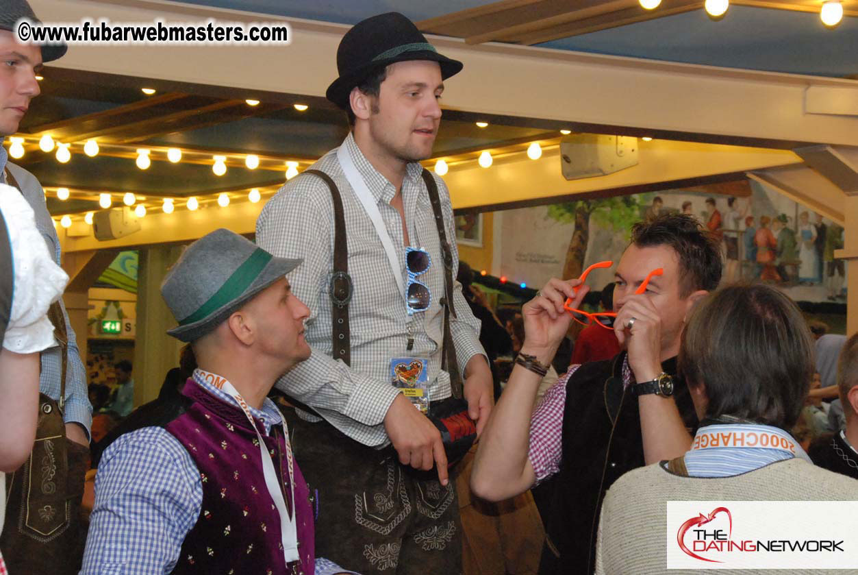 Beer tent seating in the legendary Hacker Festzelt