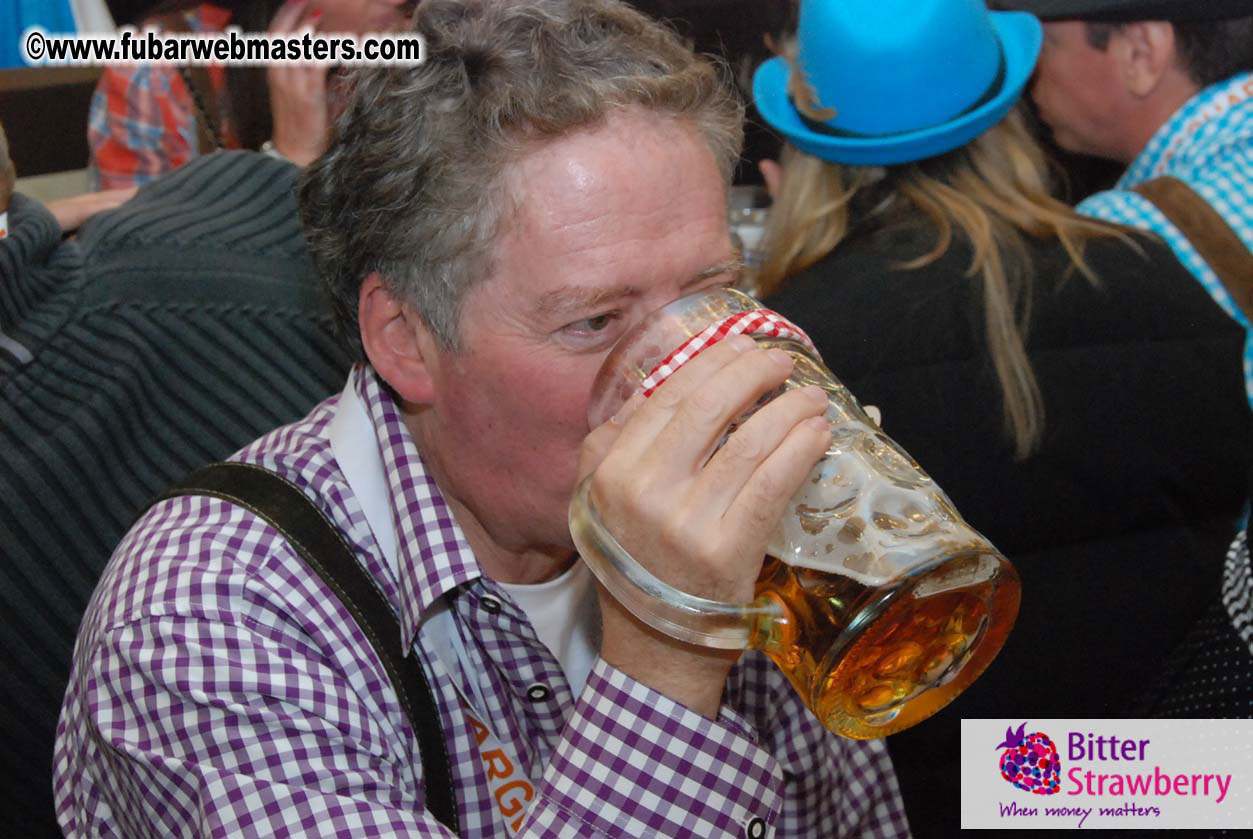 Beer tent seating in the legendary Hacker Festzelt