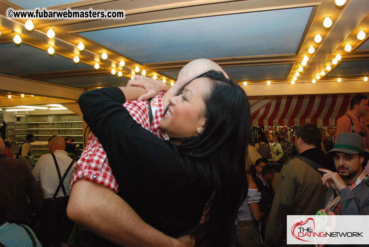 Beer tent seating in the legendary Hacker Festzelt