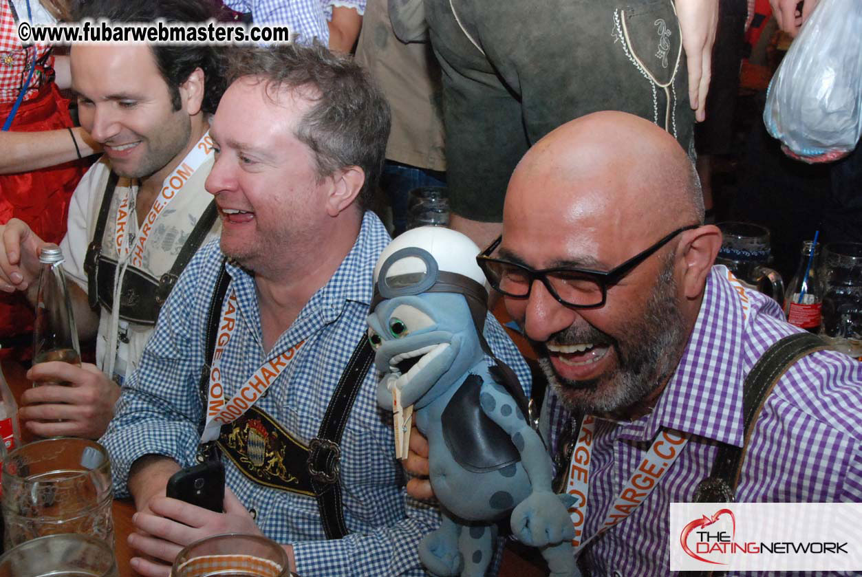 Beer tent seating in the legendary Hacker Festzelt