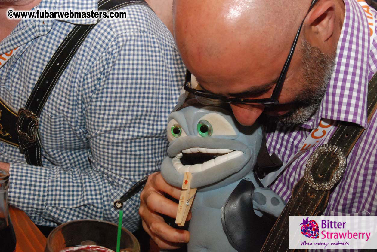 Beer tent seating in the legendary Hacker Festzelt