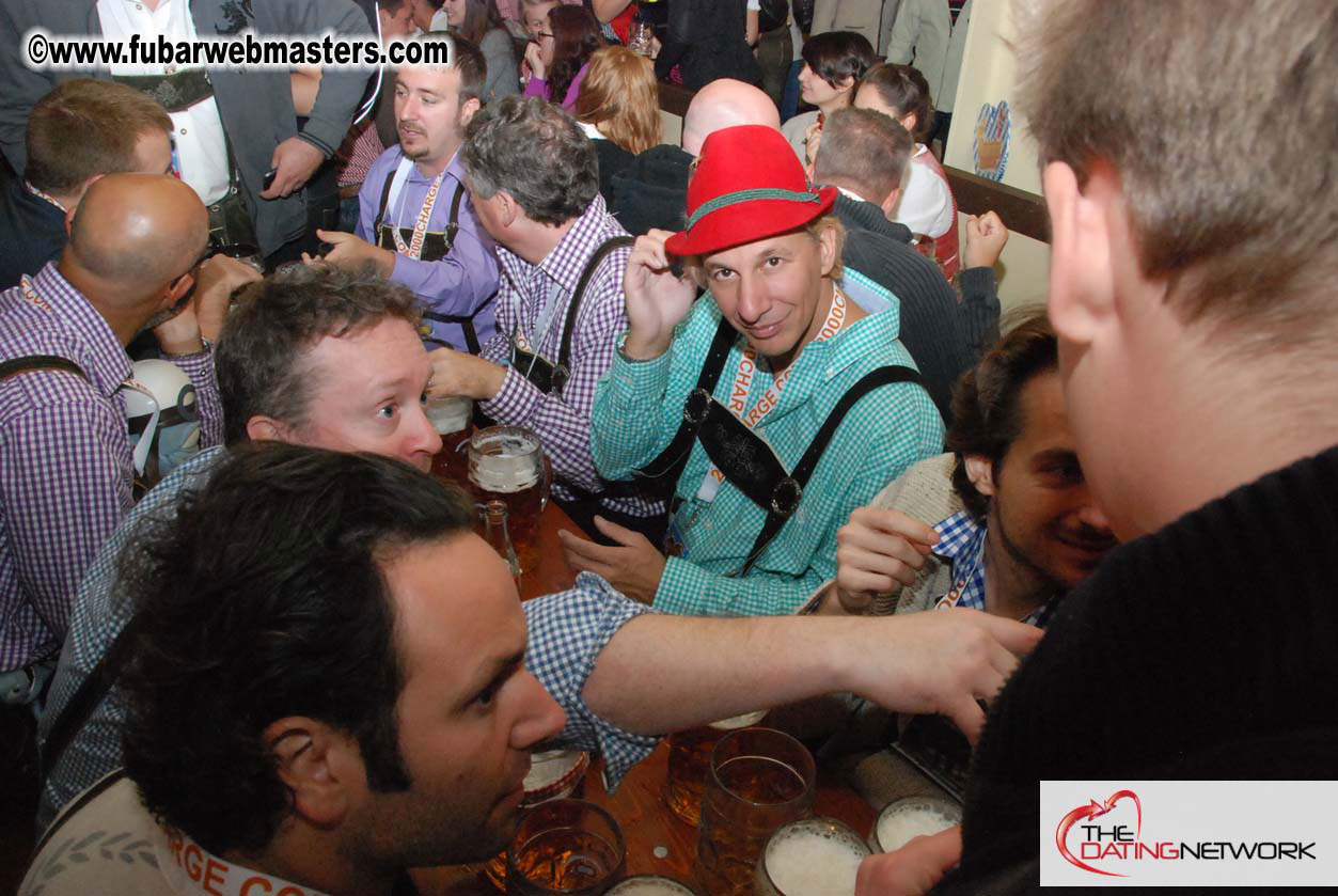 Beer tent seating in the legendary Hacker Festzelt