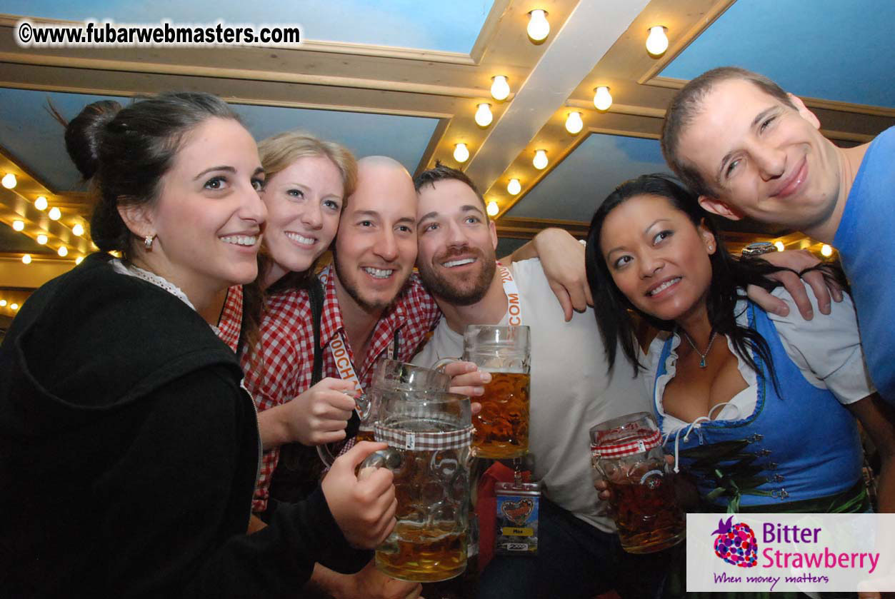 Beer tent seating in the legendary Hacker Festzelt
