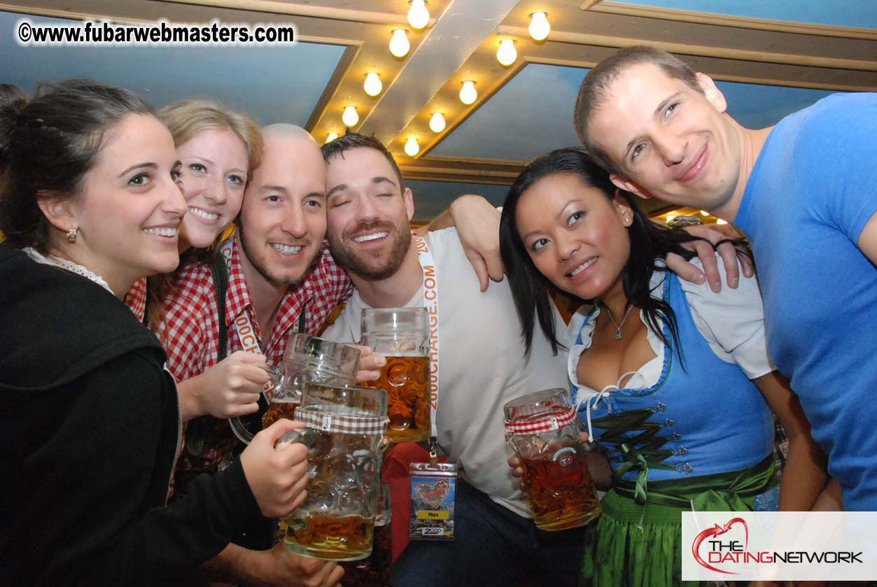 Beer tent seating in the legendary Hacker Festzelt