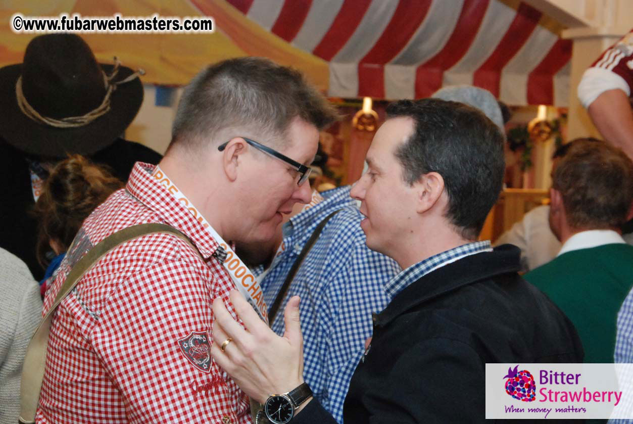 Beer tent seating in the legendary Hacker Festzelt