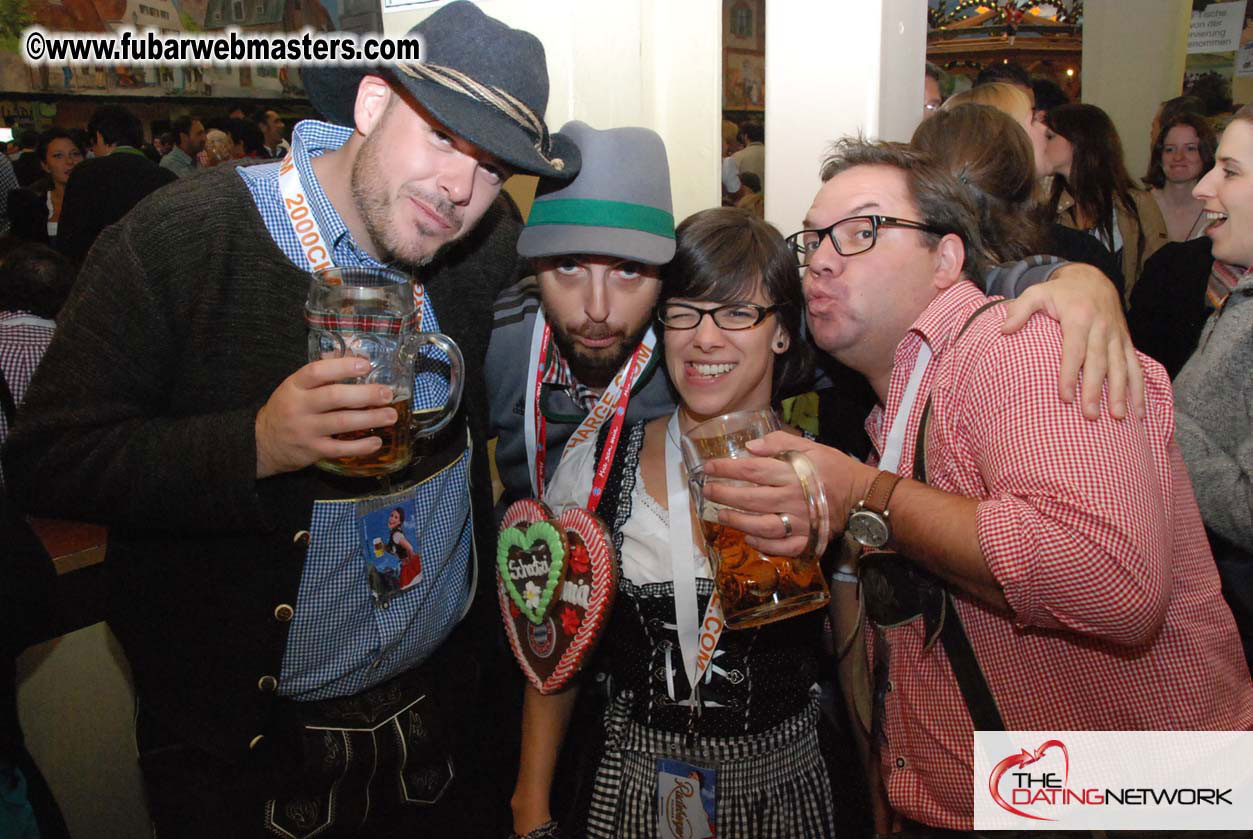 Beer tent seating in the legendary Hacker Festzelt