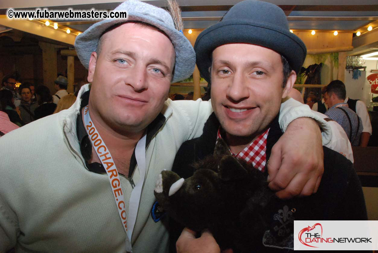 Beer tent seating in the legendary Hacker Festzelt