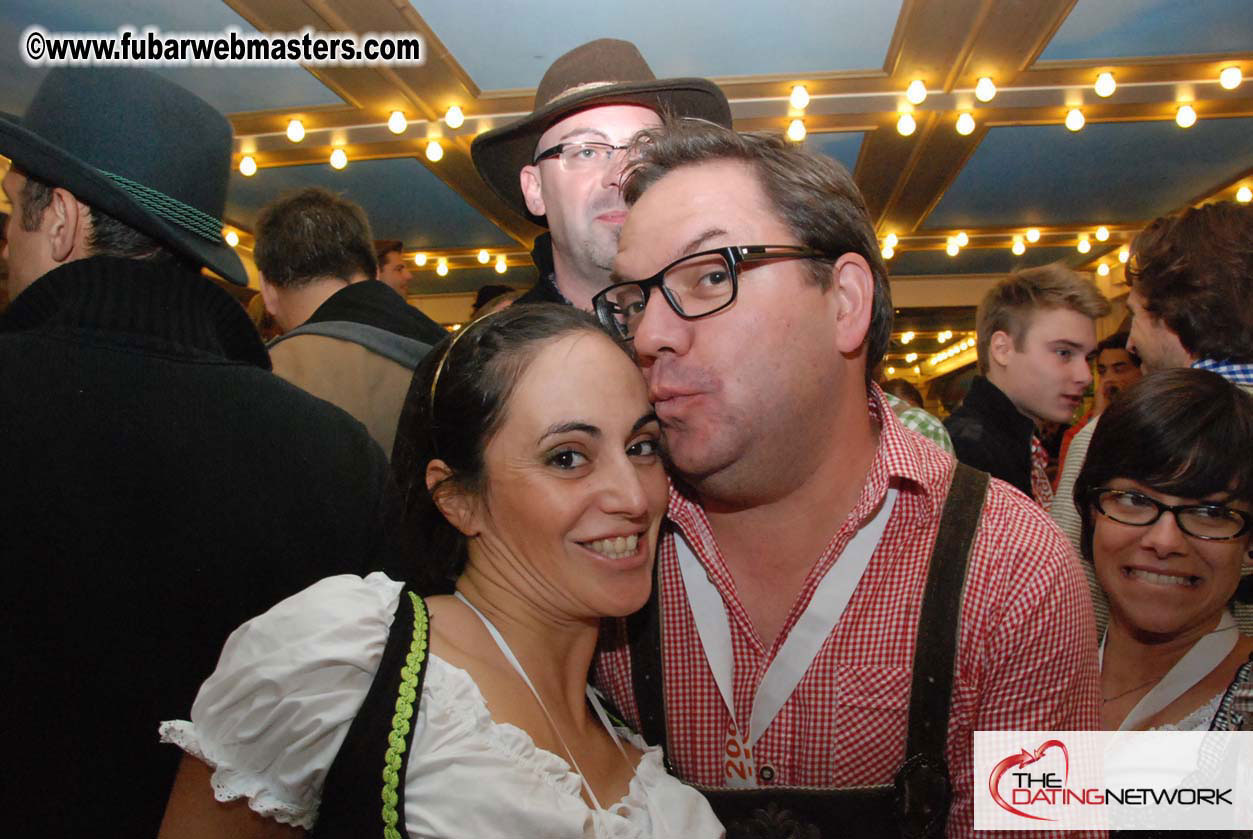 Beer tent seating in the legendary Hacker Festzelt