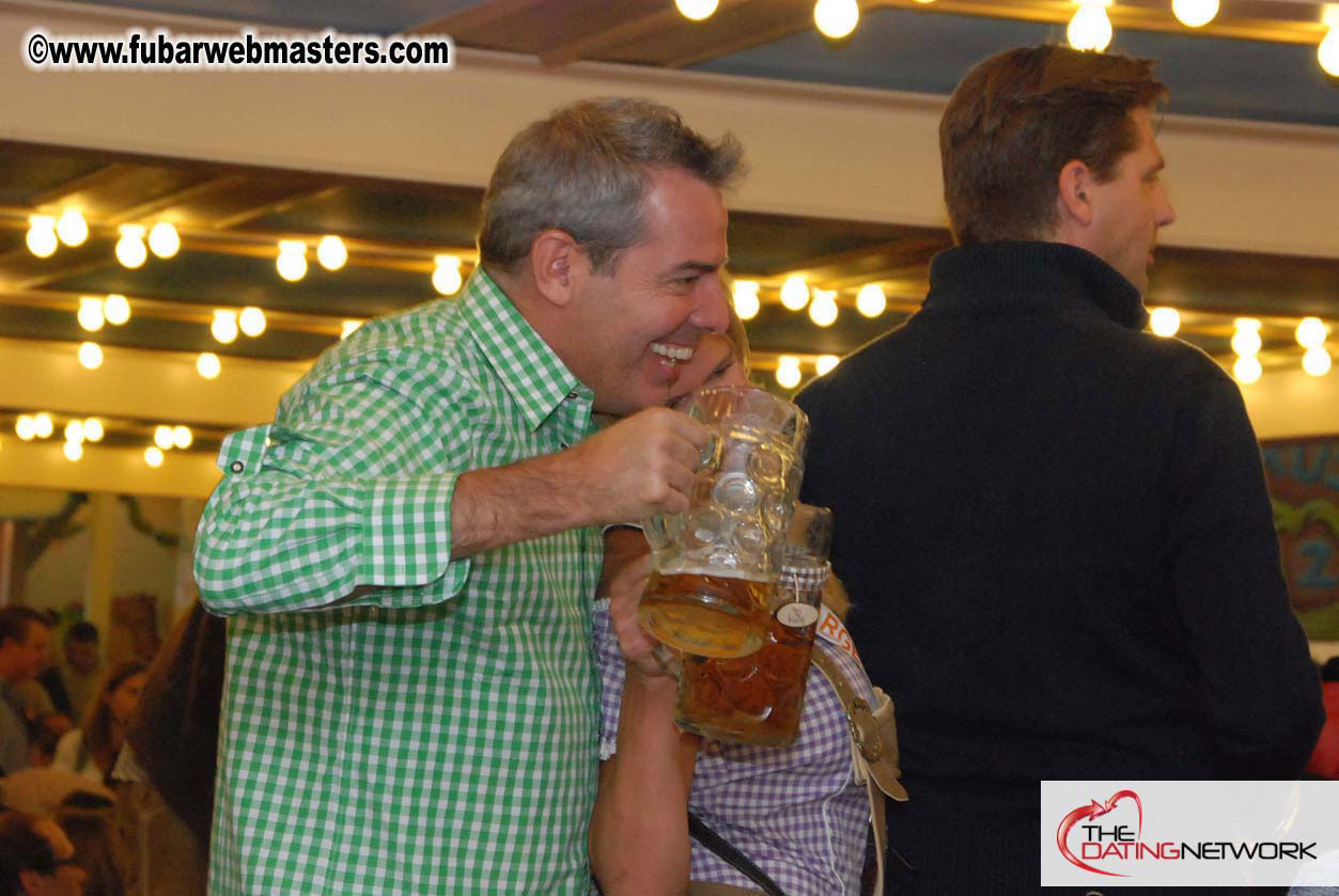 Beer tent seating in the legendary Hacker Festzelt