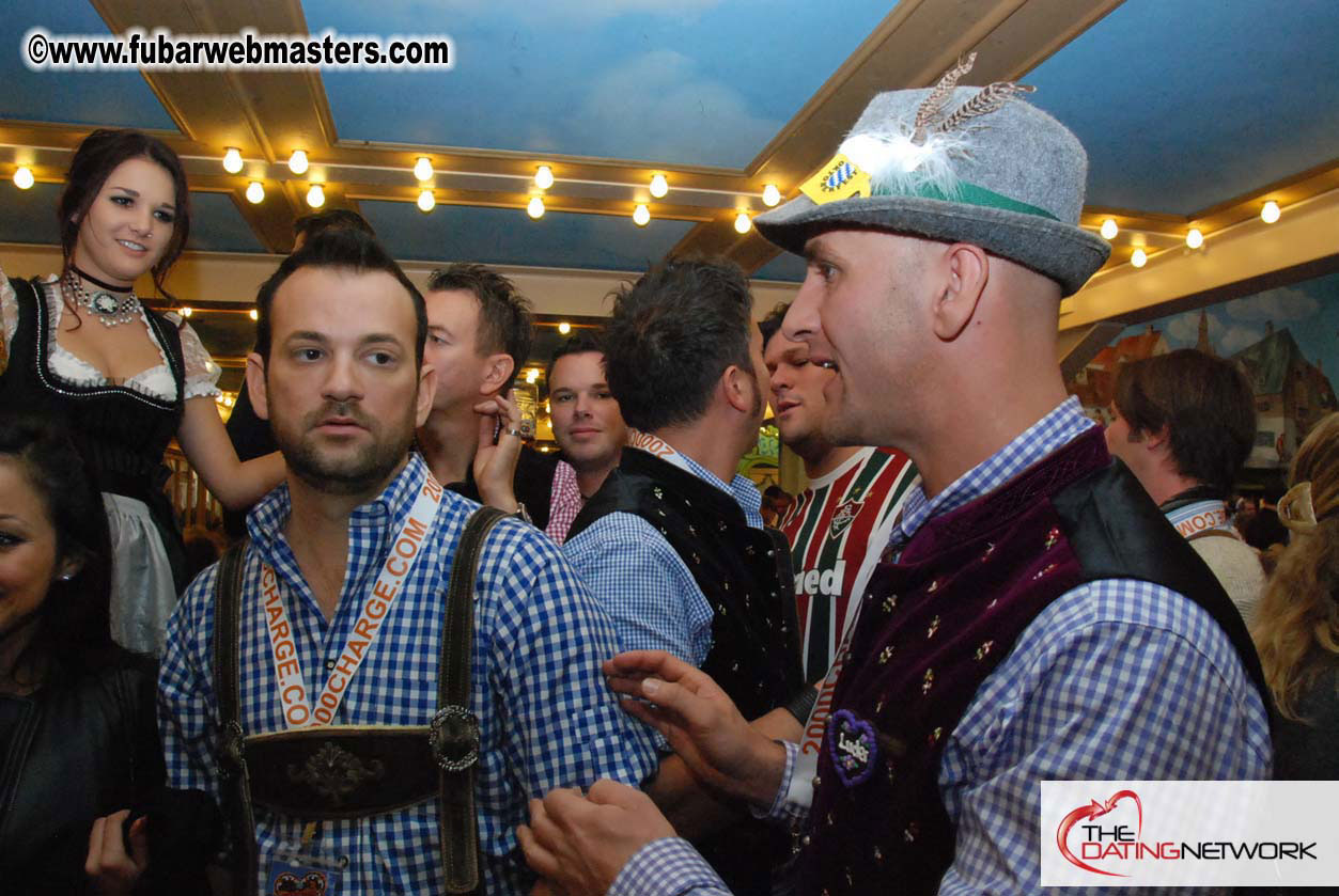 Beer tent seating in the legendary Hacker Festzelt