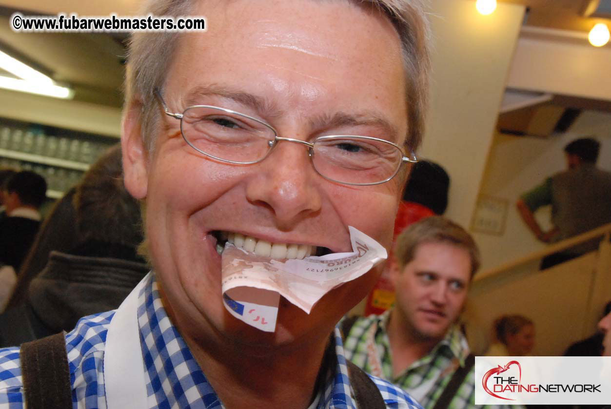 Beer tent seating in the legendary Hacker Festzelt
