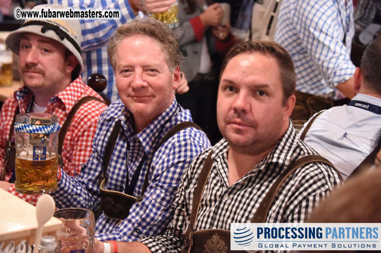 HustlerCash and Gamma Entertainment beer tent