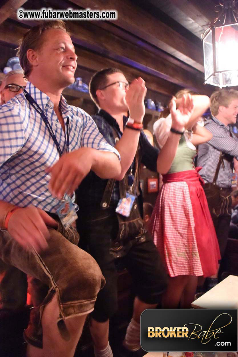 HustlerCash and Gamma Entertainment beer tent