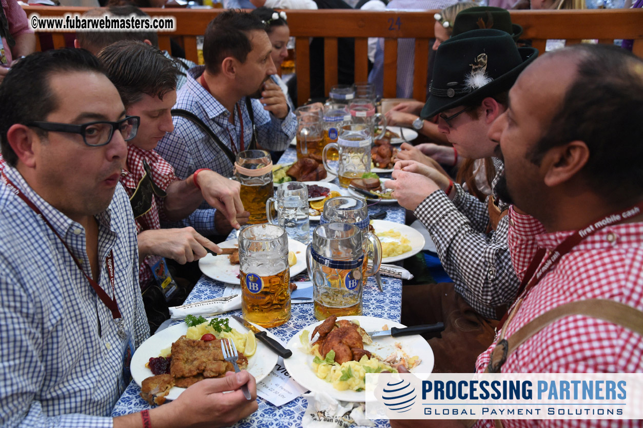 Day 1 beer tent seating