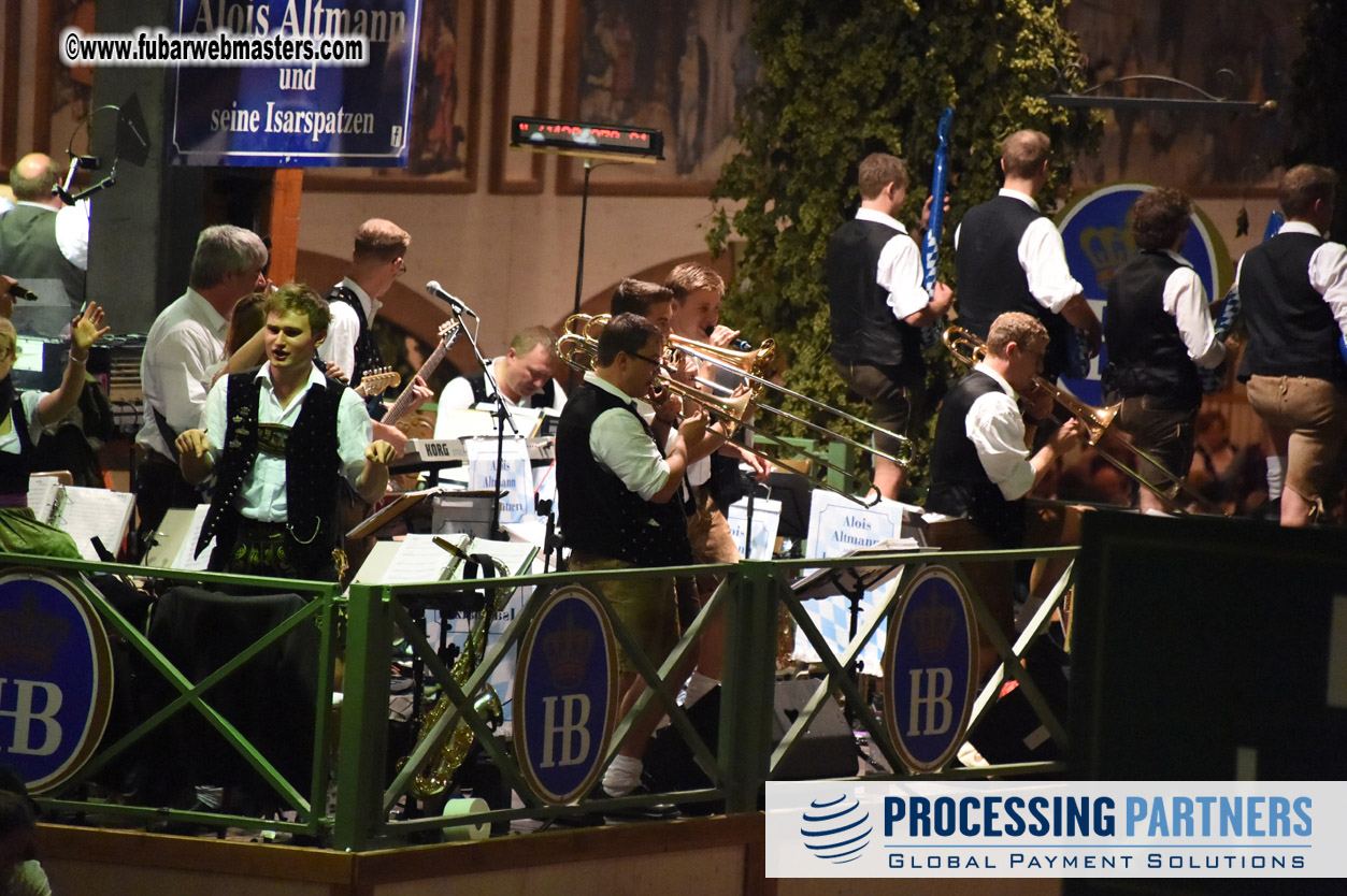 Day 1 beer tent seating