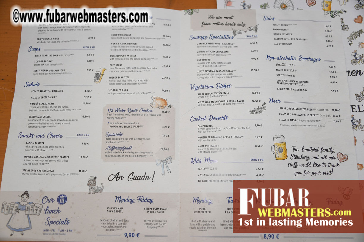 Day 3 - Hofbrau Tent