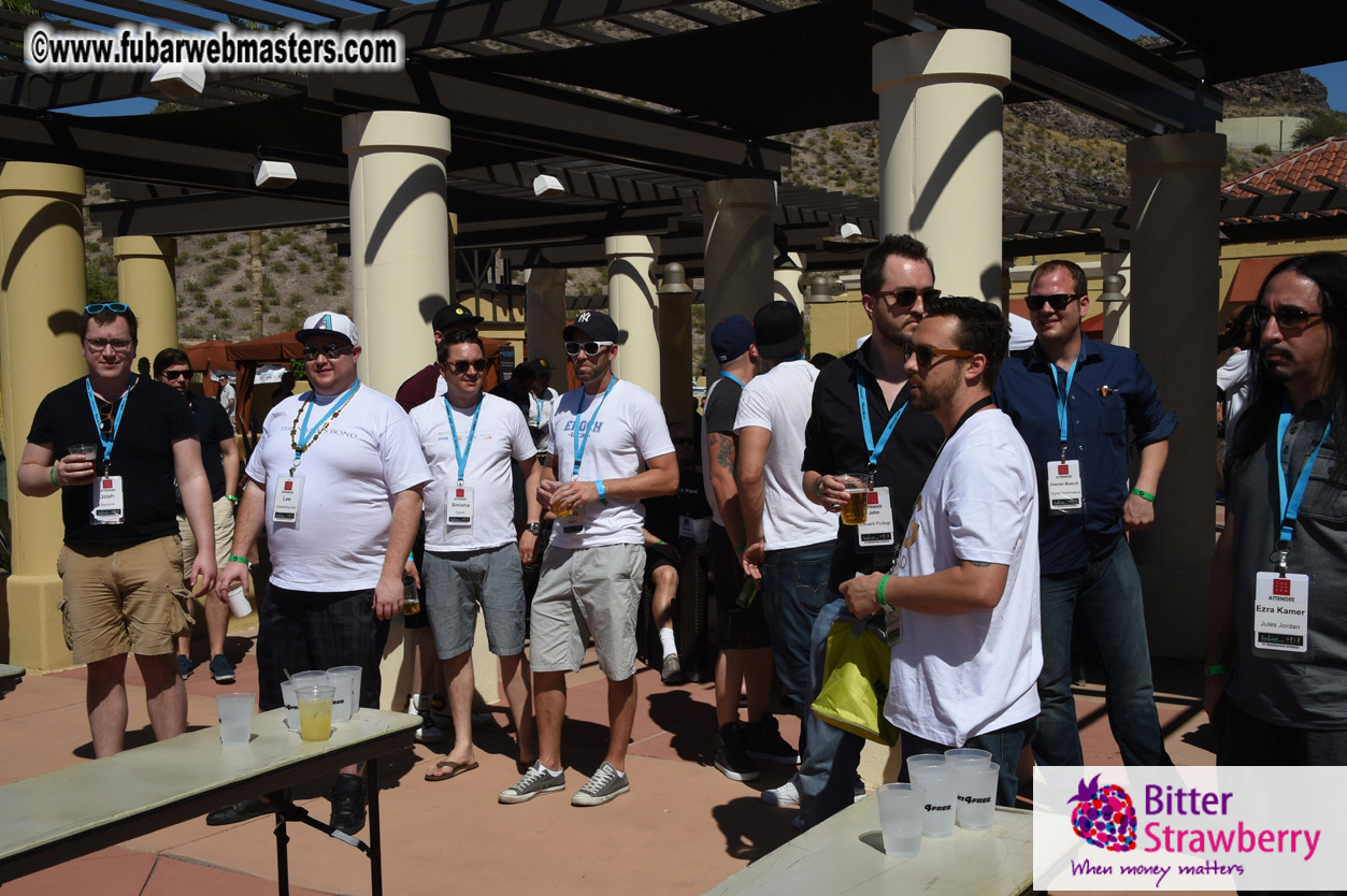 Beer Pong by the Poolside