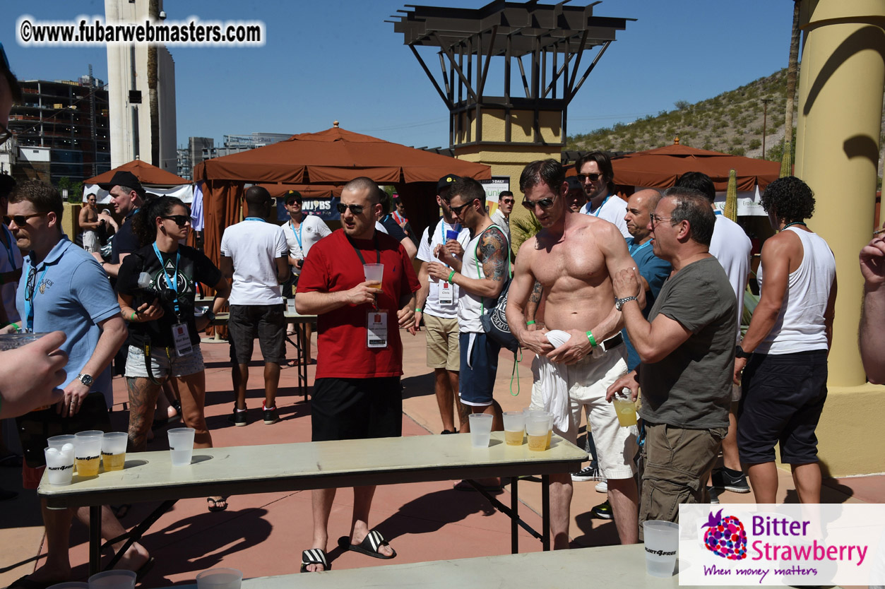 Beer Pong by the Poolside