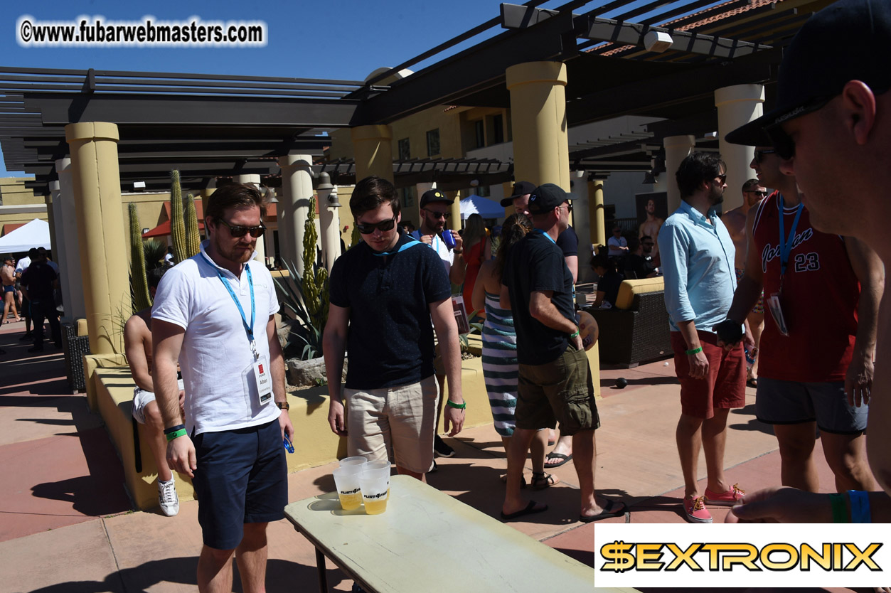 Beer Pong by the Poolside