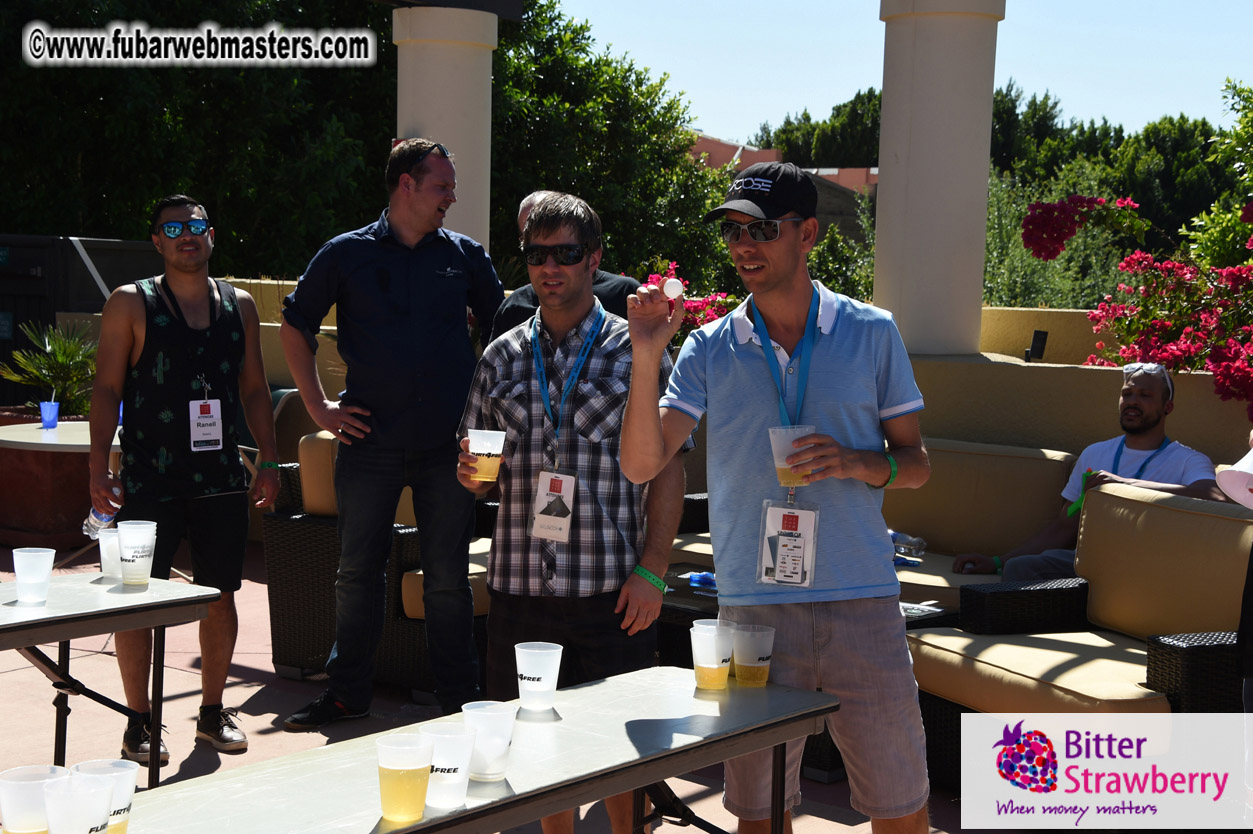 Beer Pong by the Poolside