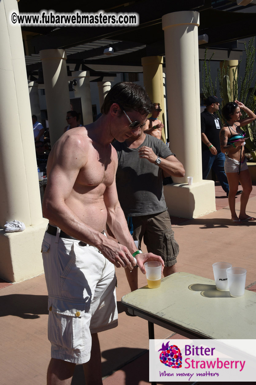 Beer Pong by the Poolside