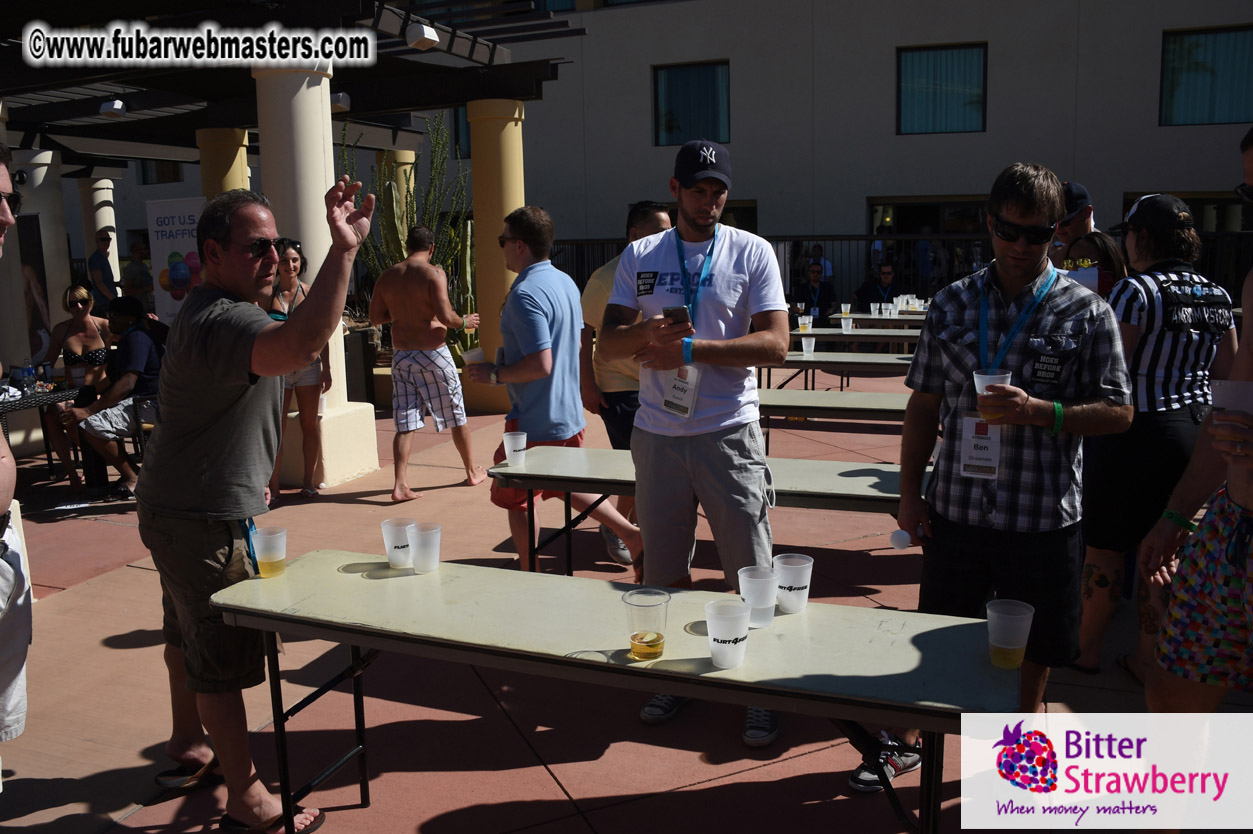 Beer Pong by the Poolside