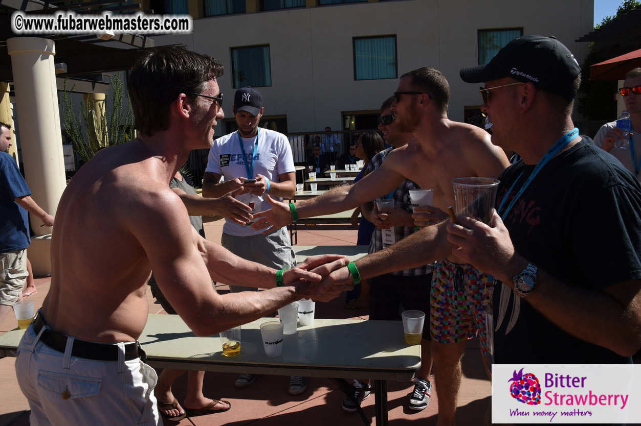 Beer Pong by the Poolside
