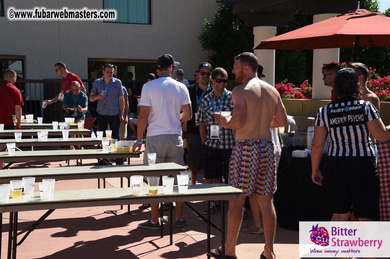 Beer Pong by the Poolside