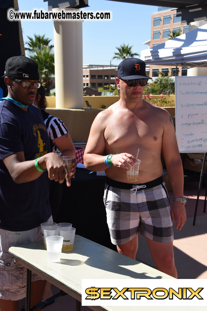 Beer Pong by the Poolside