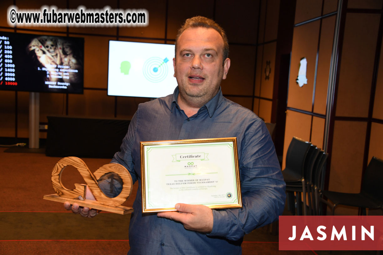 Maxpay Texas Holdem Poker Tournament