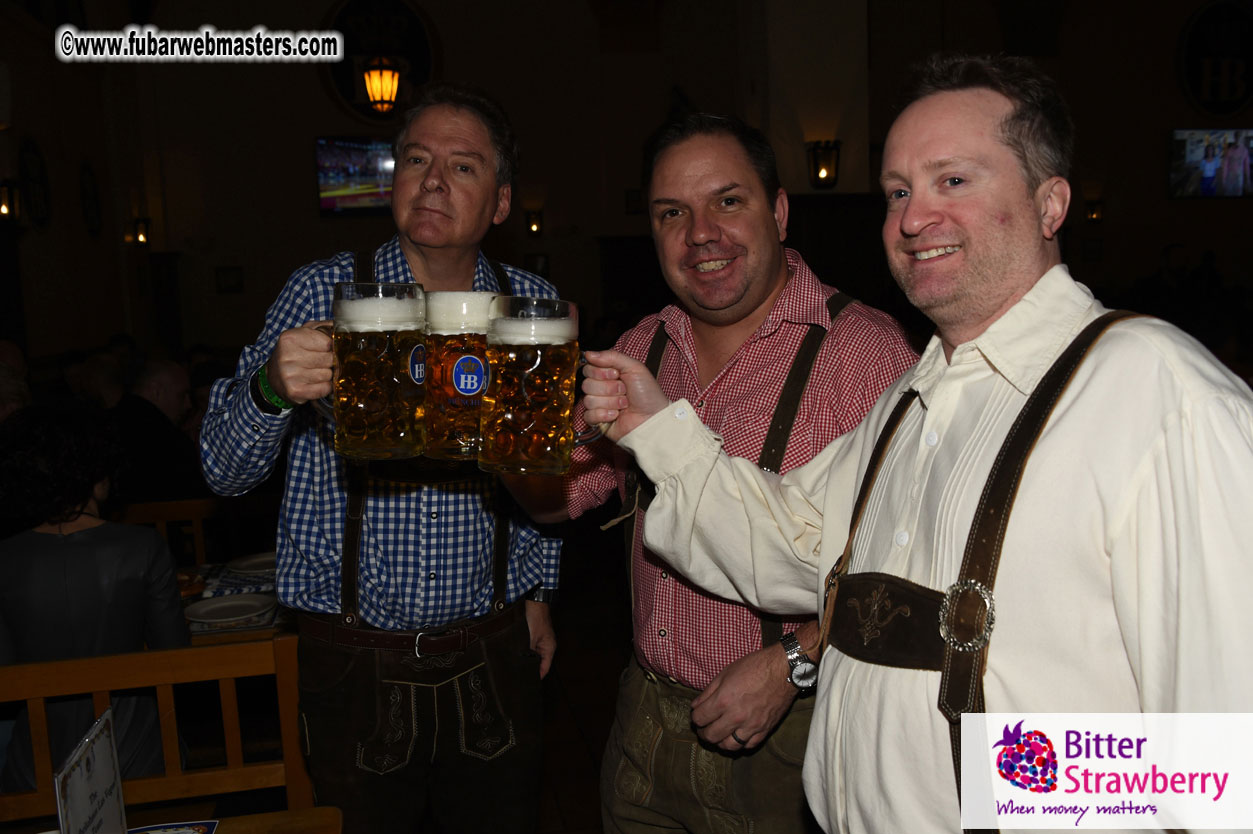 Oktoberfest dinner at the Hofbr?ñuhaus