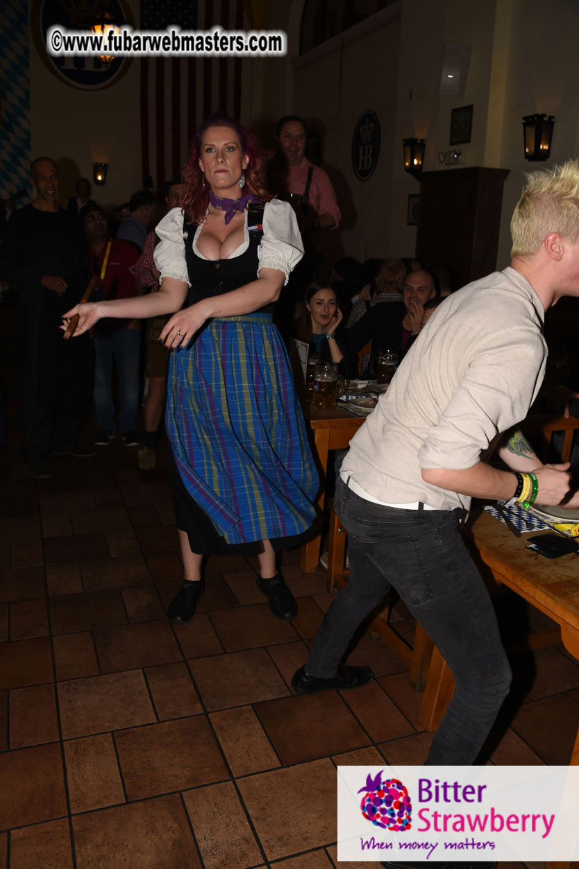 Oktoberfest dinner at the Hofbr?ñuhaus