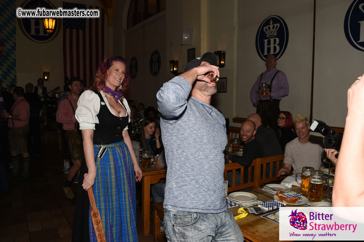 Oktoberfest dinner at the Hofbr?ñuhaus