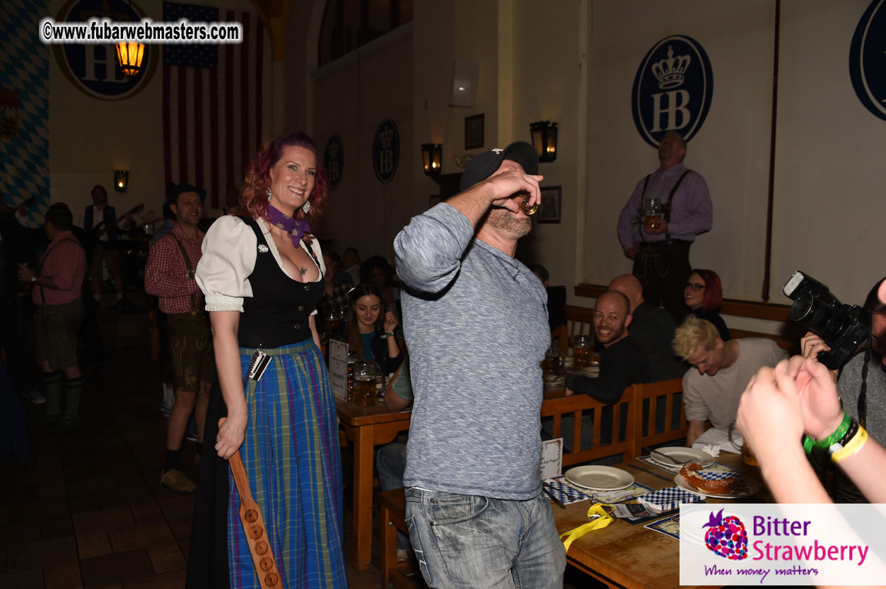 Oktoberfest dinner at the Hofbr?ñuhaus