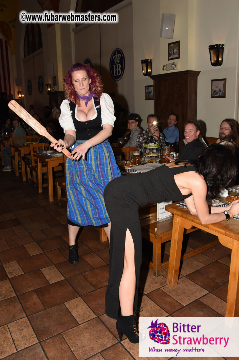 Oktoberfest dinner at the Hofbr?ñuhaus