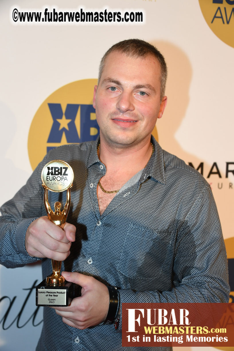 Winners Circle for XBIZ Europa Awards