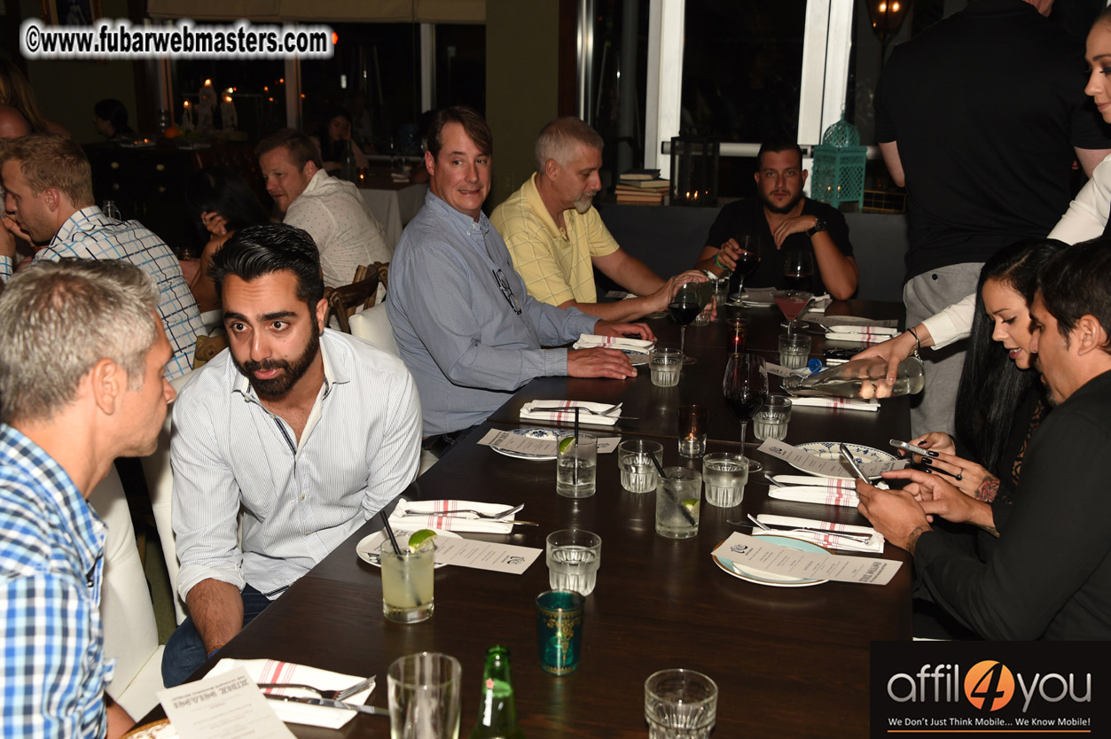 Sponsor Dinner at Cleo