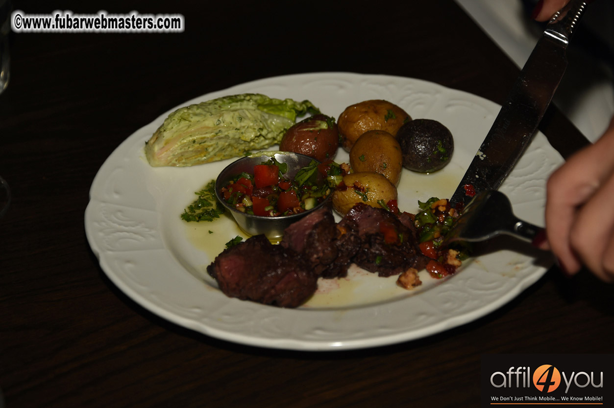 Sponsor Dinner at Cleo