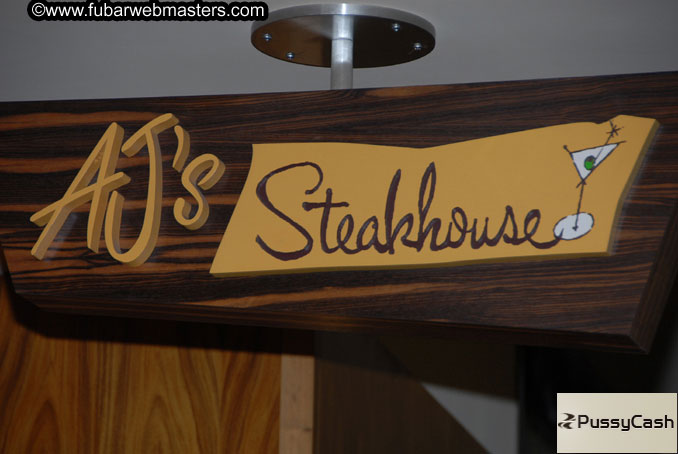 Sponsors Dinner at AJ's Steak House